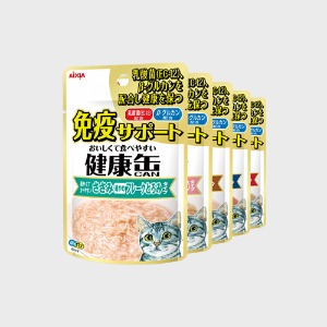 아이시아 건강캔 파우치 면역서포트 KPM 5종 맛보기 40g × 5개 
