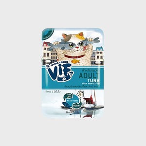비프VIF 고양이 간식파우치 어덜트 참치와 흰살생선 in 그레이비 75g 