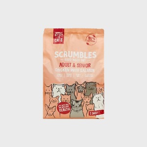 스크럼블즈 캣 고양이사료 컴플리트 연어 어덜트 &amp; 시니어 2.5kg